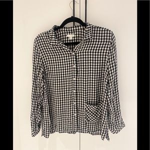 J.Jill long sleeve button up top